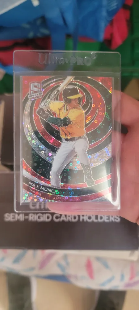 Max Muncy Spectra Baseball Card Oakland A's thumbnail