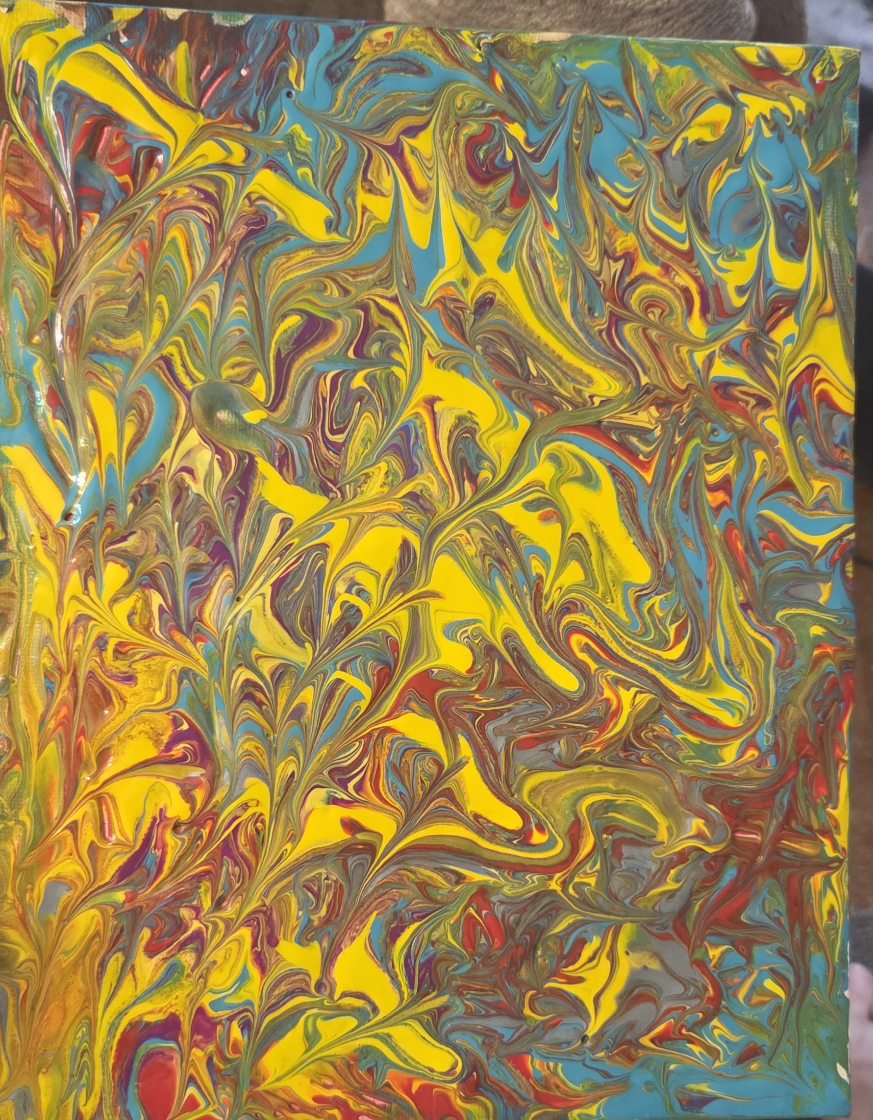 Abstract Retro Psychedelic Painting - photo 2