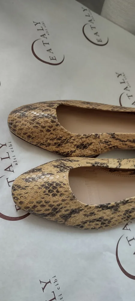 (NEW) Massimo dutti Snakeskin Print Ballet Flats image indicator(4)