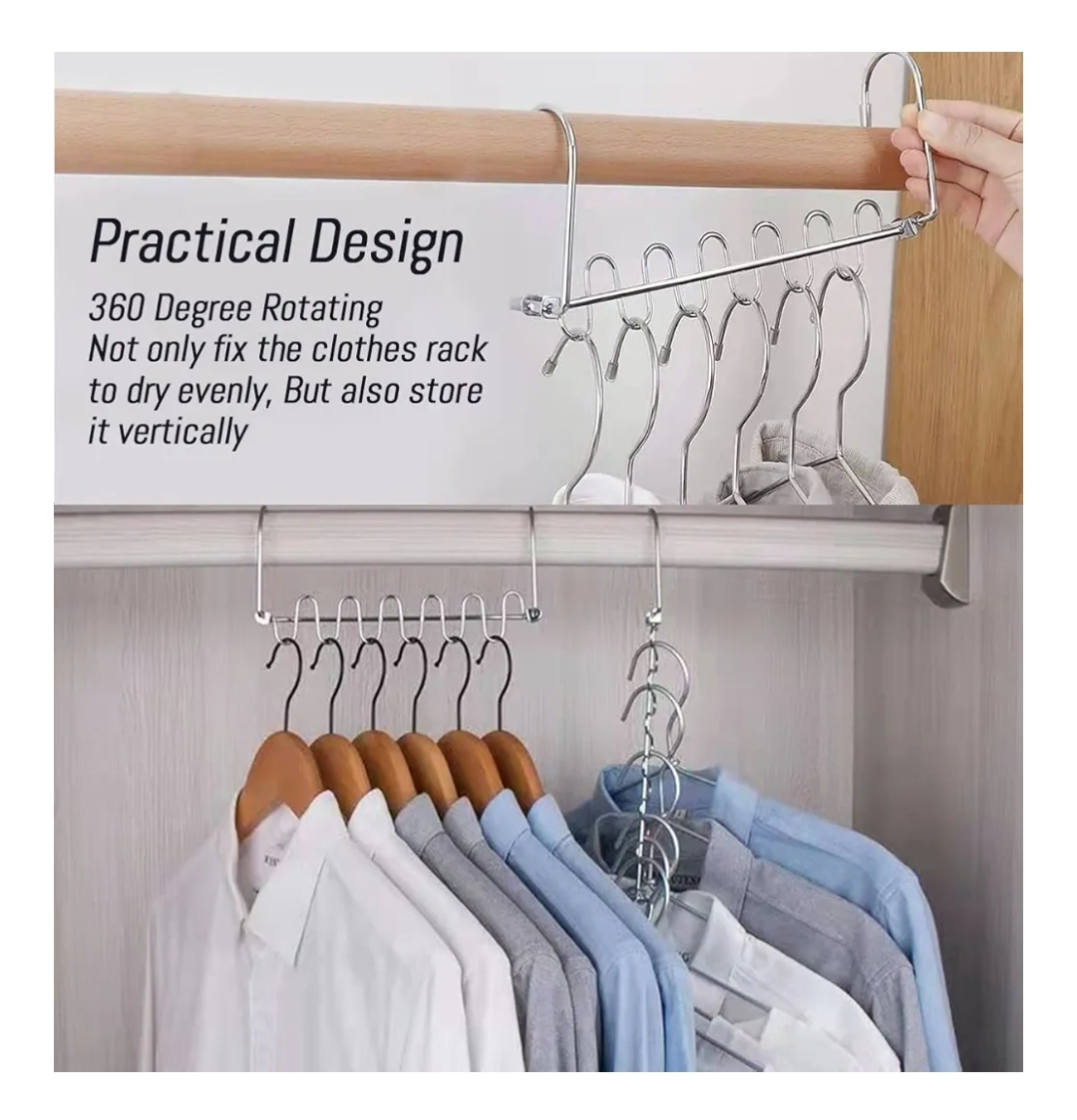 Closet Space Saver – Metal Hanger Organizer - photo 3