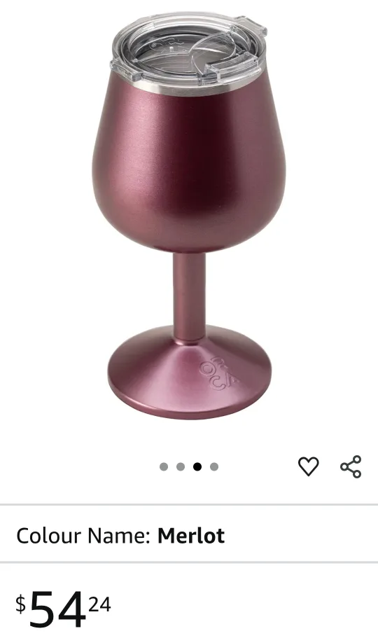 Orca Vino 15 oz Insulated Wine Tumbler. color Merlot image indicator(6)