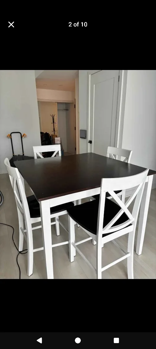 Dining Set Table 42" Counter height Moving Sale image indicator(2)