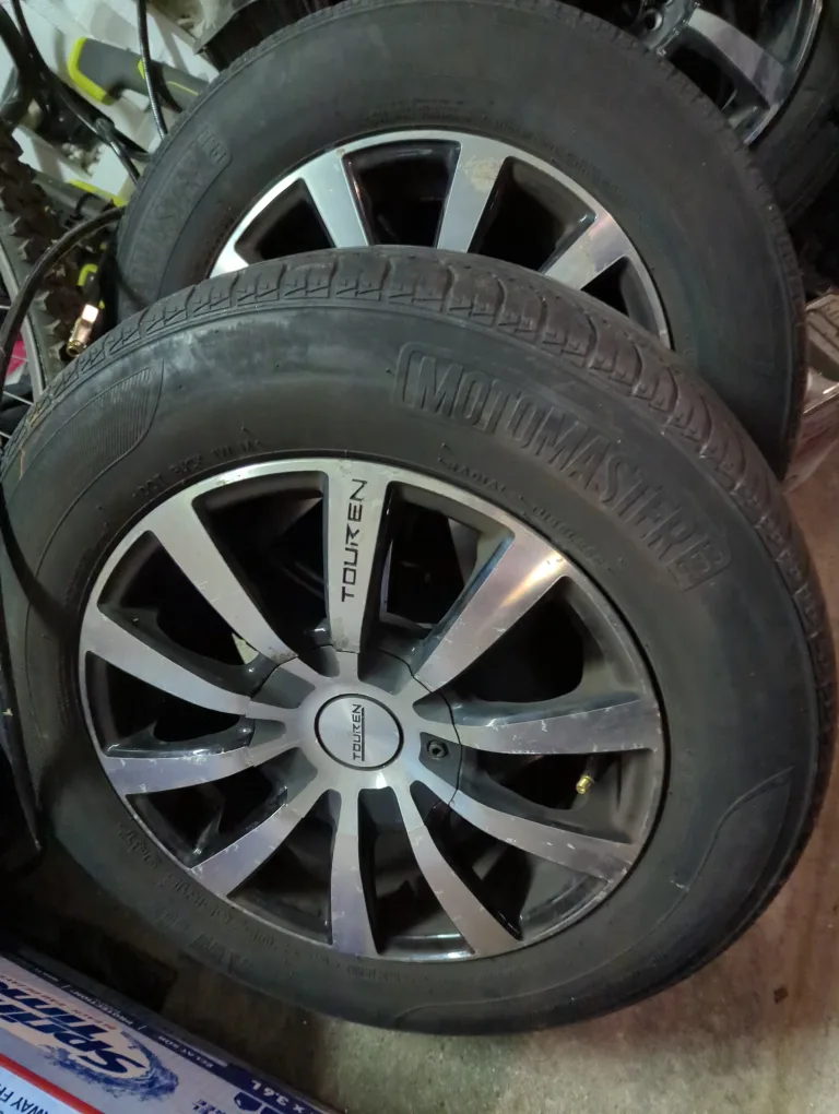 Motomaster & Touren Rims - set of 3!!! not 4 - 205/65R15 image indicator(2)