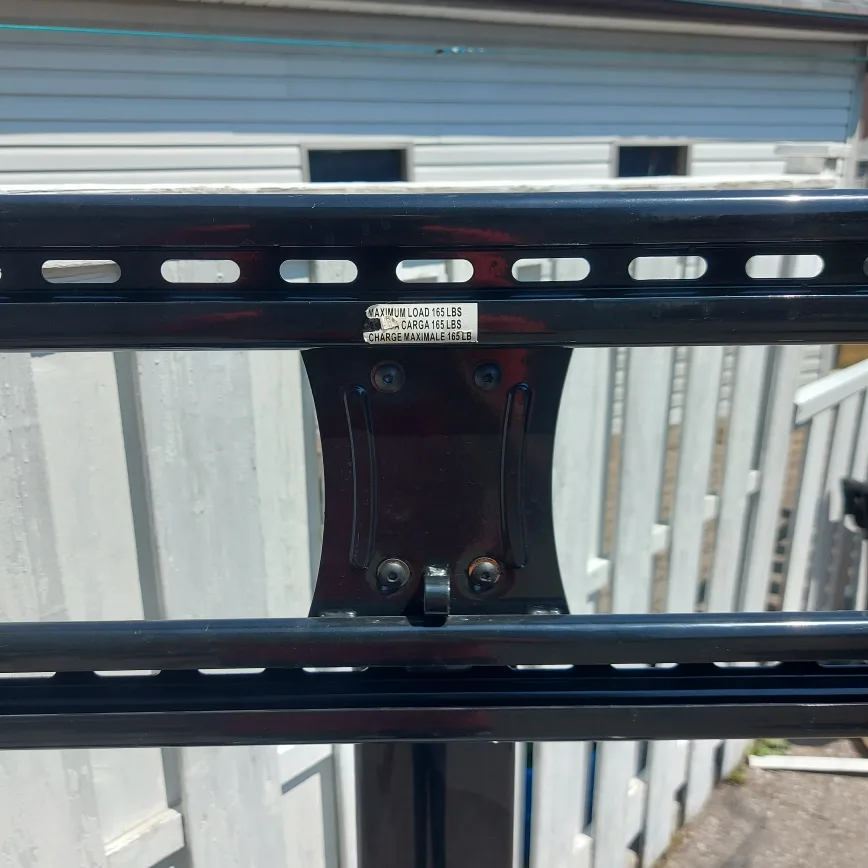 Rolling TV Stand with Shelves - Black image indicator(6)