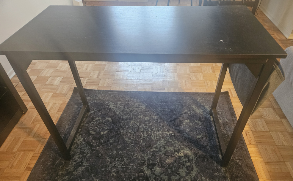 IKEA Black Trestle Table
