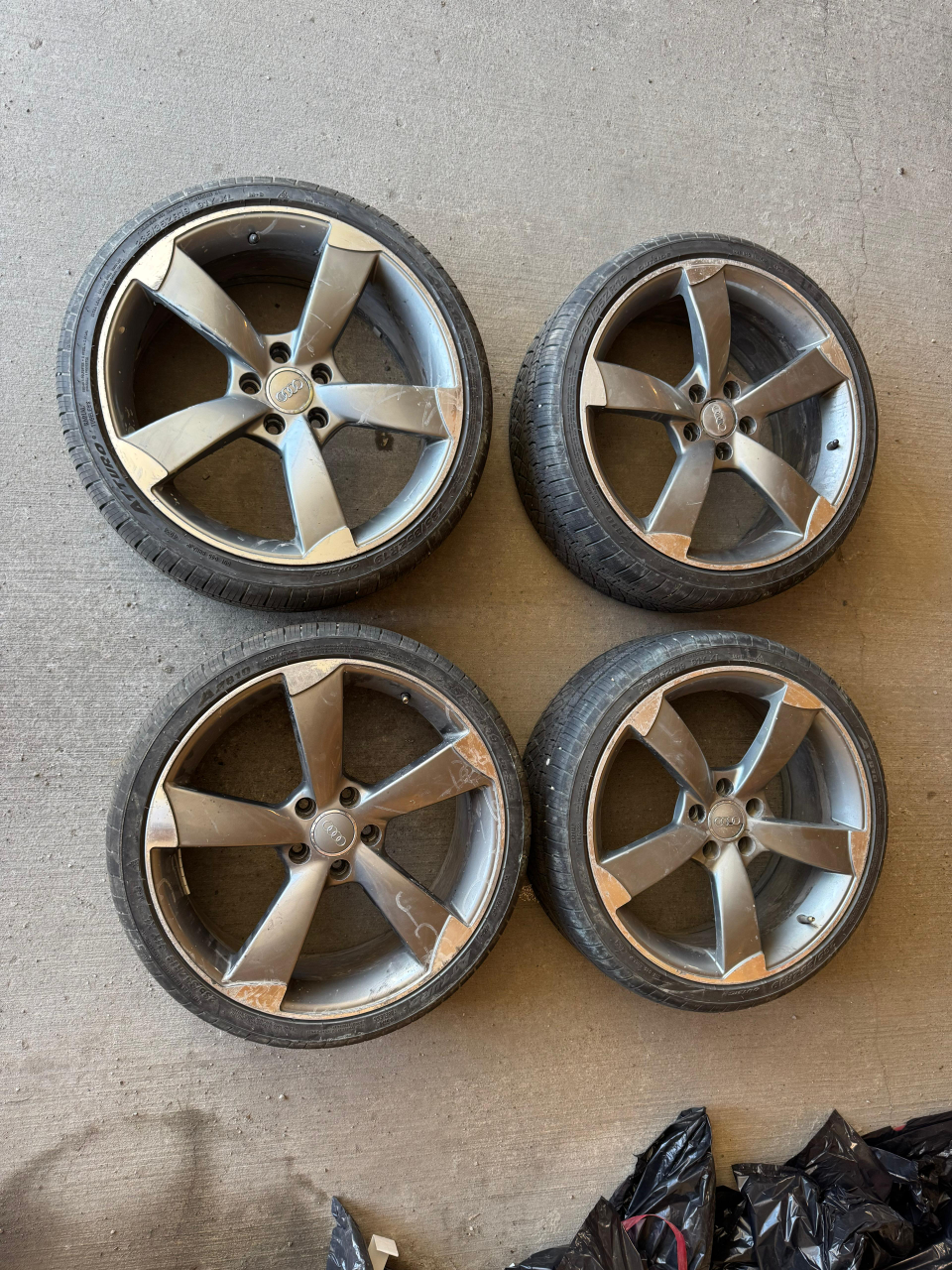 Audi Alloy Wheels with Tires - Set of 4