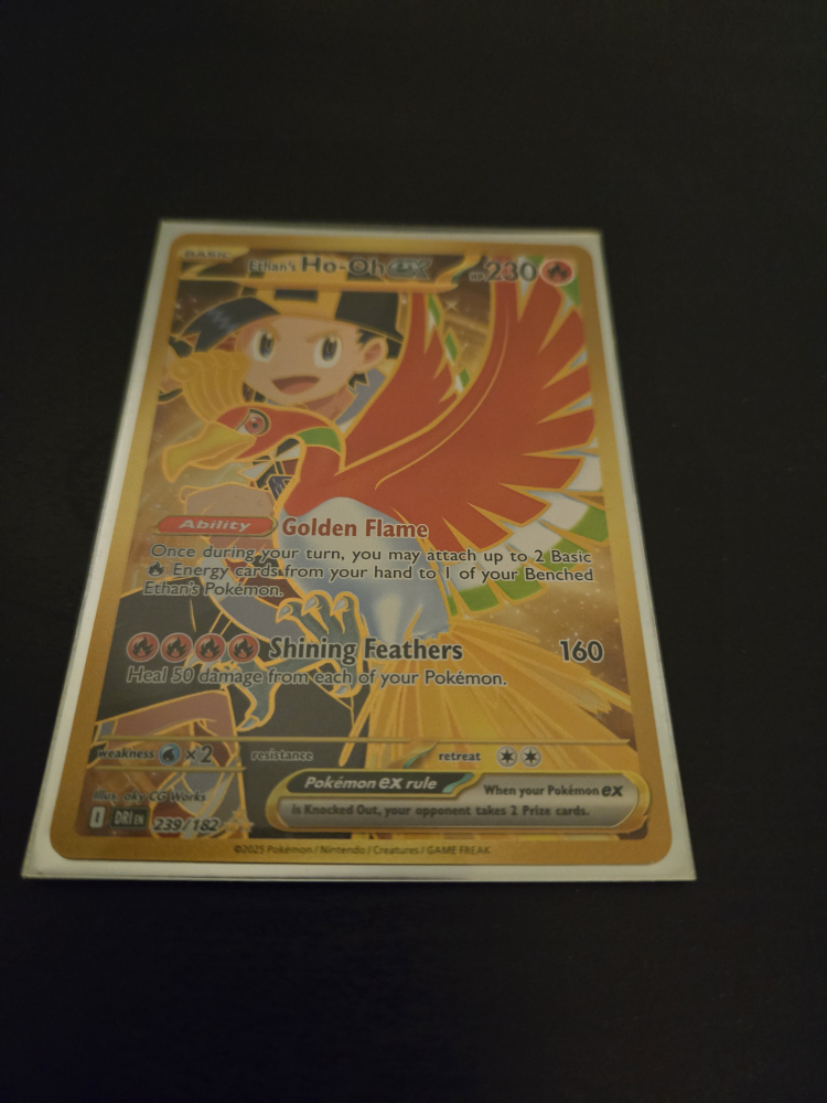 Ethan's Ho-Oh ex Pokemon Card
