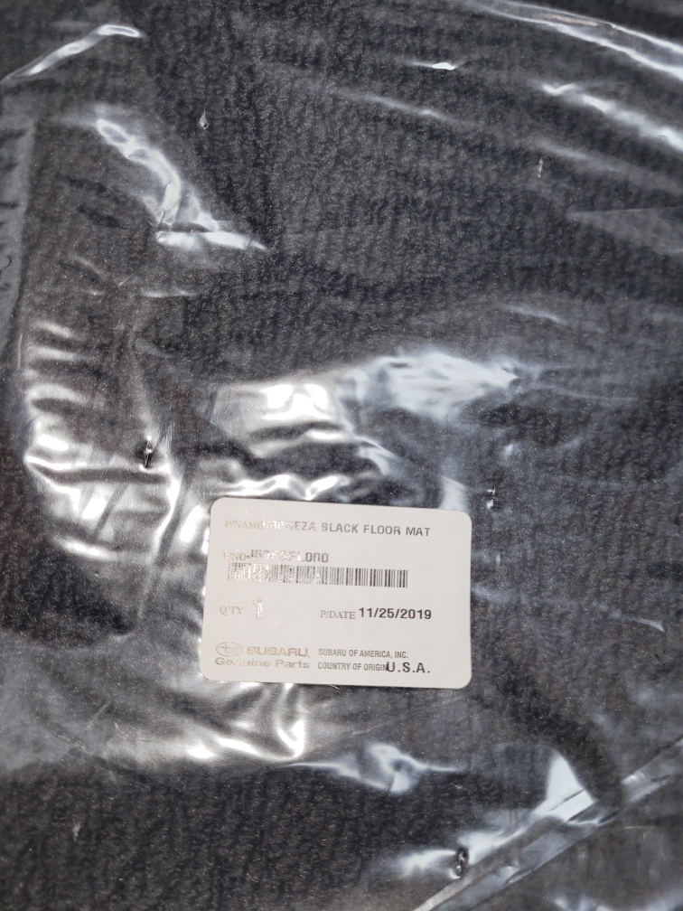 New Subaru Black Floor Mat- Impreza (Sedan or hatch)