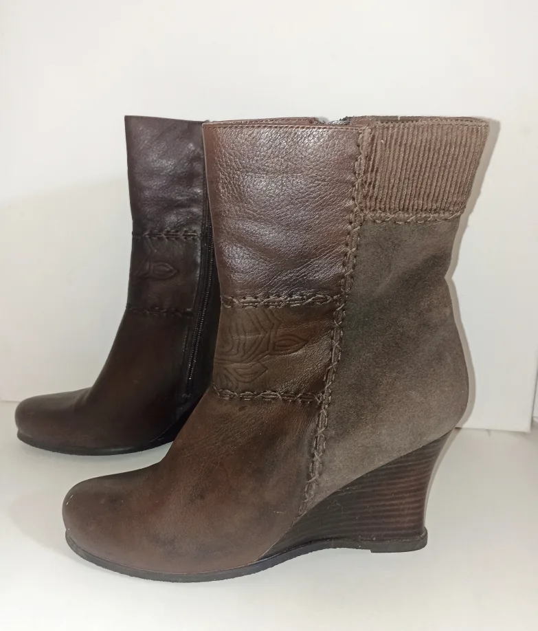 ‼️Sale‼️Woman Chocolate brown Genuine Leather Shoes image indicator(7)