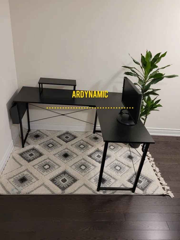 ARDYNAMIC Black L-Shaped Desk thumbnail