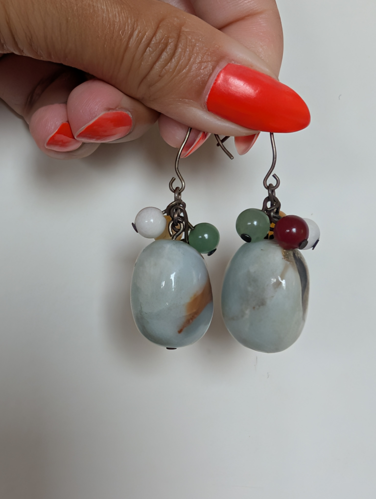 Beaded Dangle Earrings - photo 2