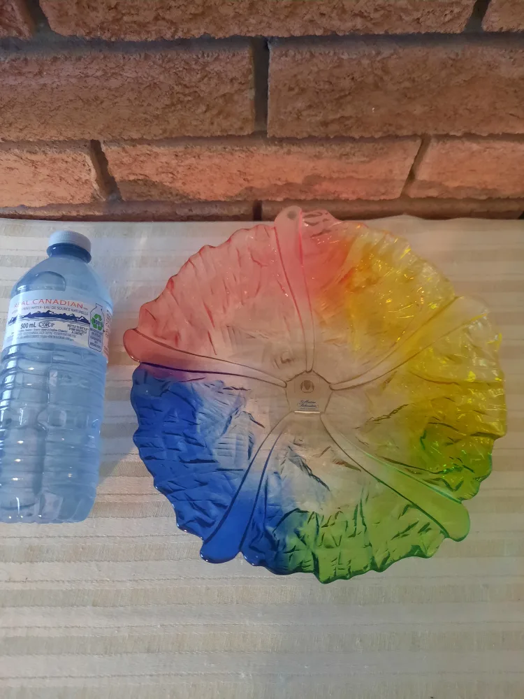 Rainbow Coloured Glass Platter image indicator(3)