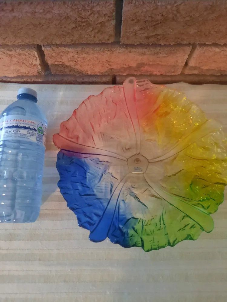 Rainbow Coloured Glass Platter image indicator(4)