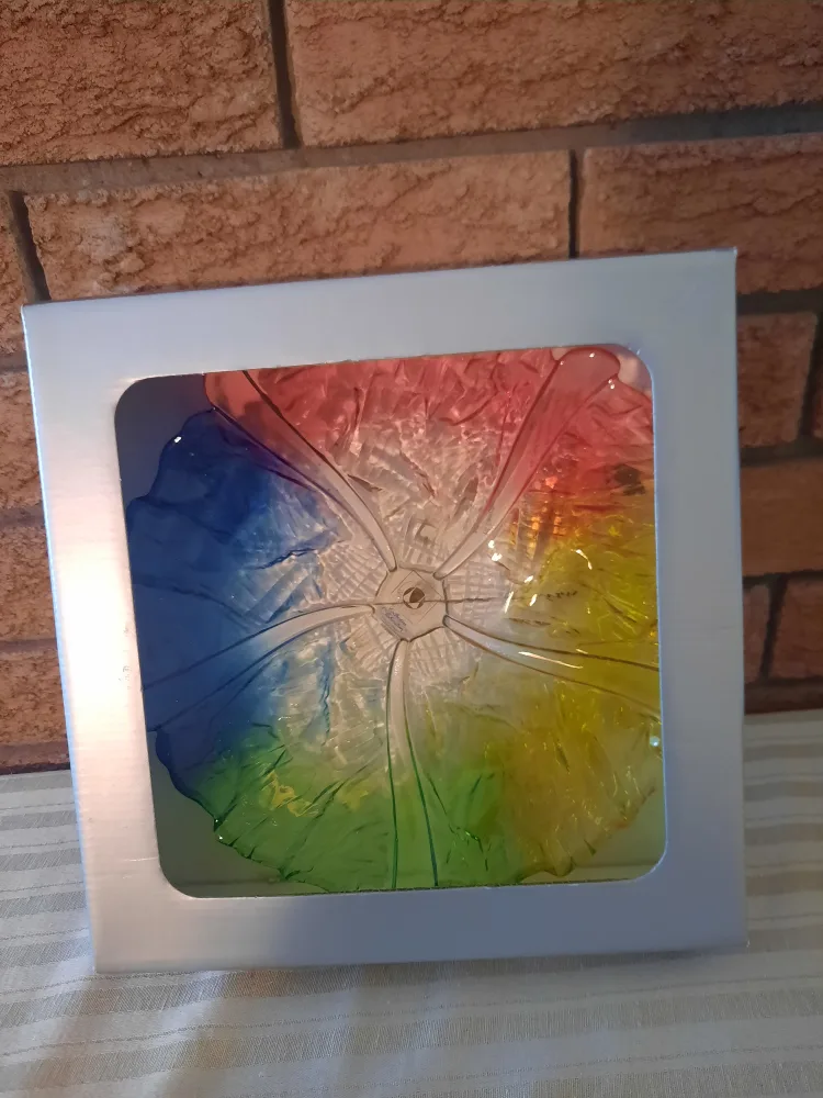 Rainbow Coloured Glass Platter image indicator(5)