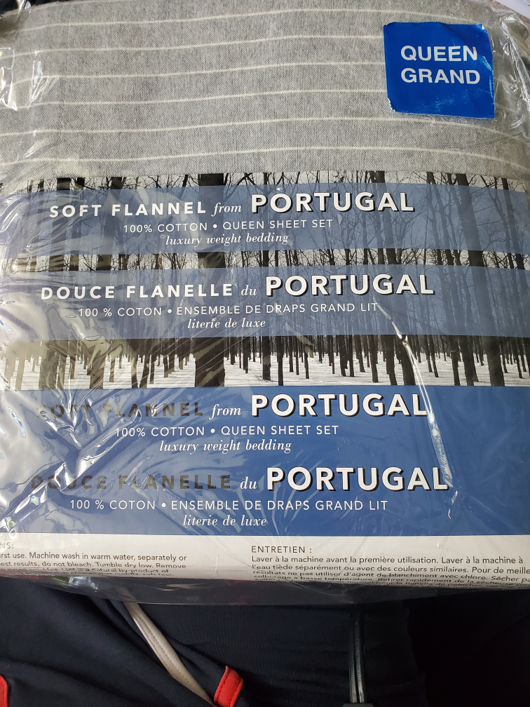 Queen Grand Soft Flannel Sheet Set (Portugal)
