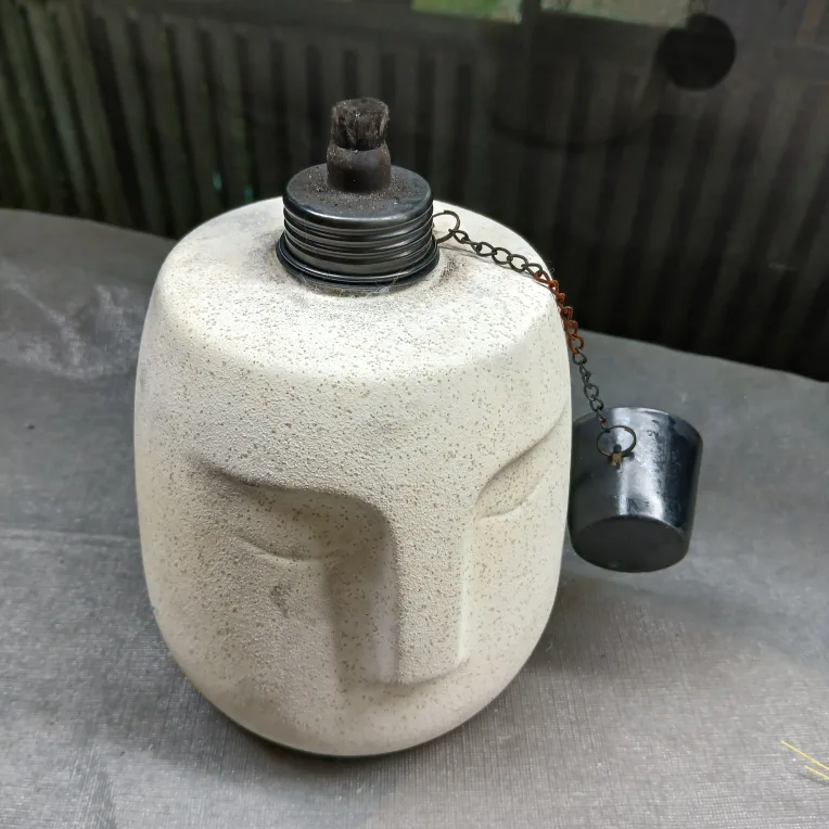 Face Design Outdoor Tiki Torch image indicator(2)