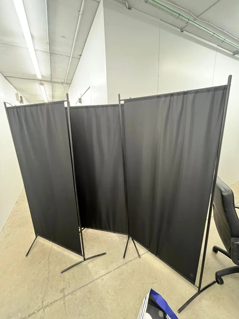 Black Room Divider Privacy Screen thumbnail