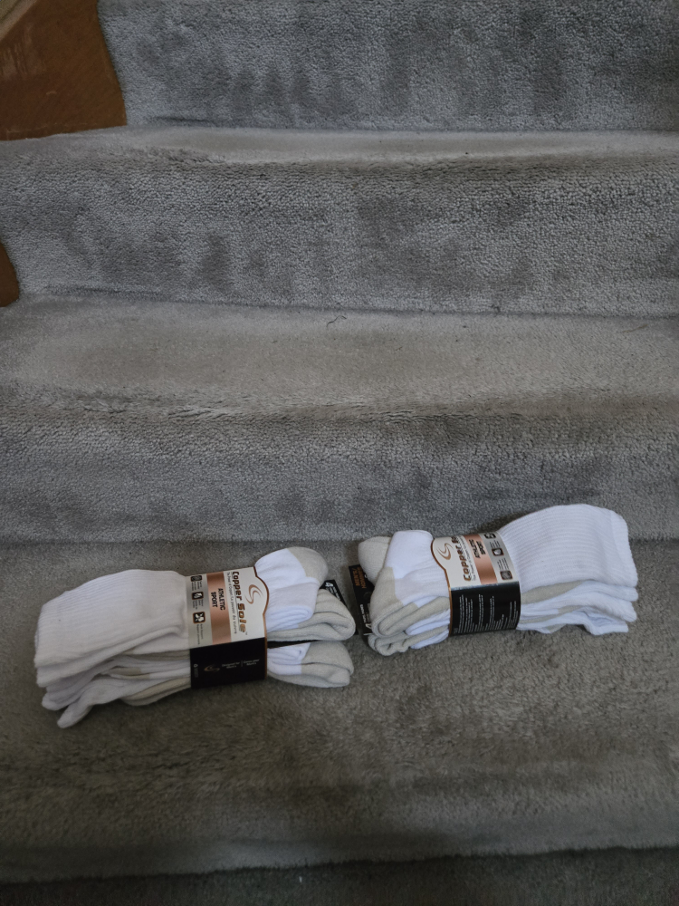 New Copper Sole Athletic Sport Socks, 4 Pairs - photo 2