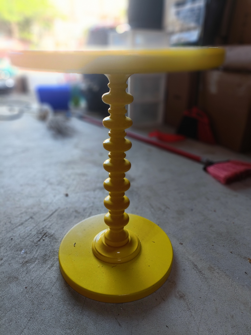 Yellow Accent Table - photo 5