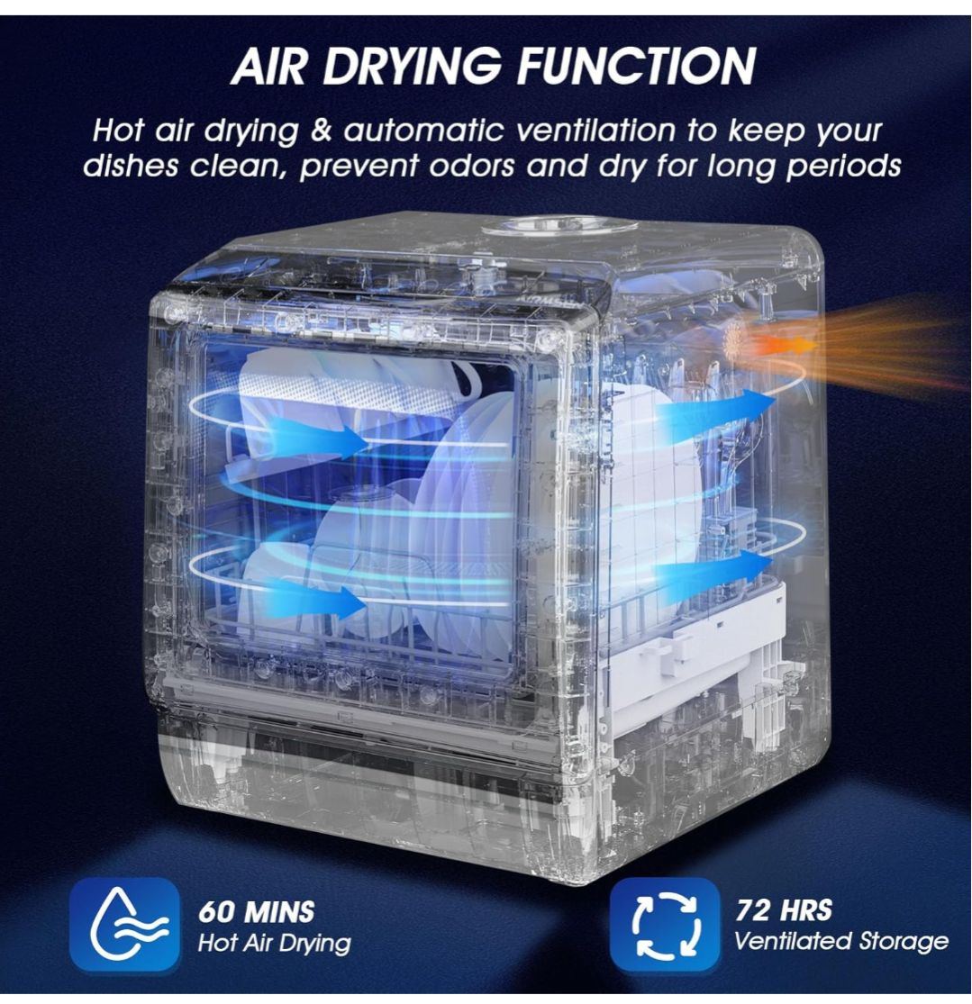 AIRMSEN Countertop Dishwasher - Compact & Convenient - photo 5