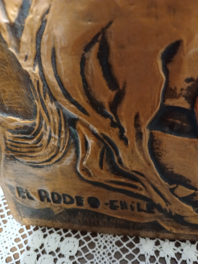 Vintage El Rodeo Chile Copper Wall Art - photo 4