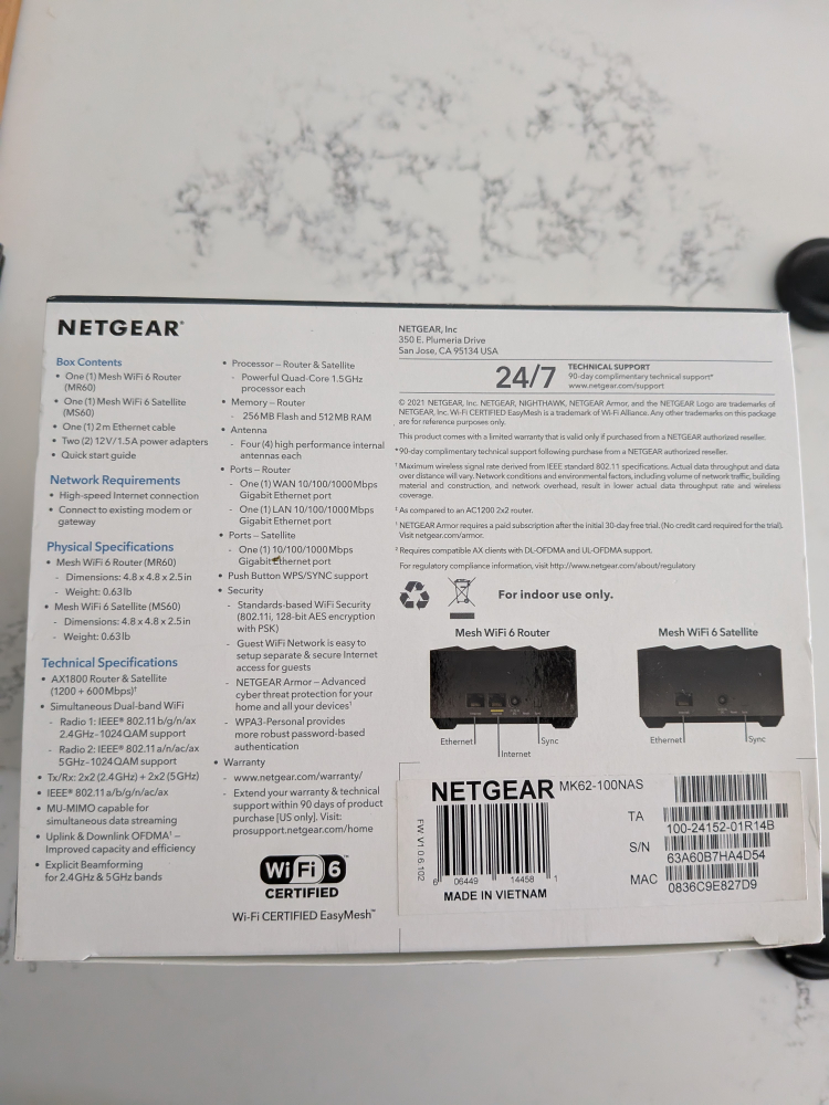 NETGEAR Nighthawk Mesh WiFi 6 System (MK62) - photo 3