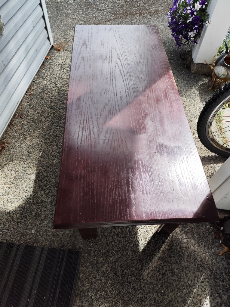 Wooden Coffee Table - Dark Brown - photo 2