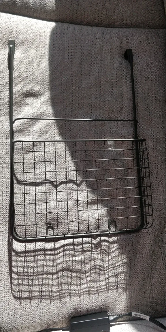 Over the Door Basket - Black Wire -NEW image indicator(2)