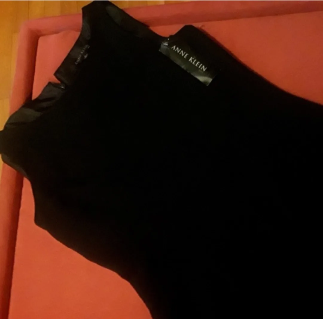 ANNE KLEIN Sleeveless Black Sheath Dress - Size 8/NEW 👗 image indicator(2)