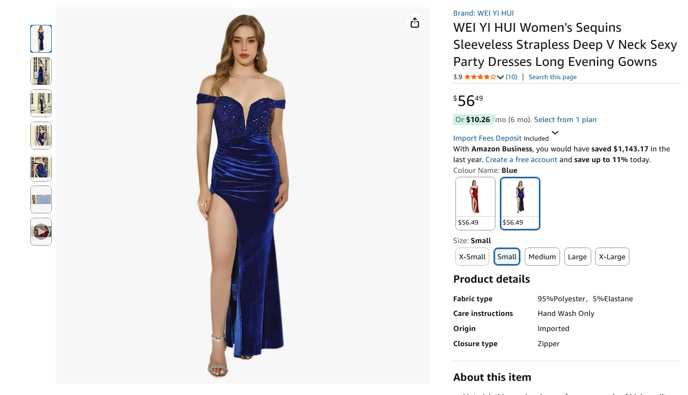 Women's Sequins Sleeveless Dress BNIB image indicator(2)