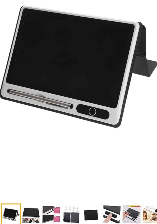 10-Inch LCD Writing Tablet with Black Protective Leather Case - photo 5