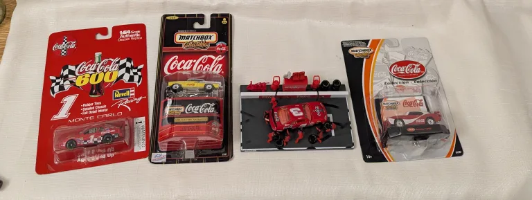 4 different Coca-Cola Die Cast Cars 1998-2002 thumbnail