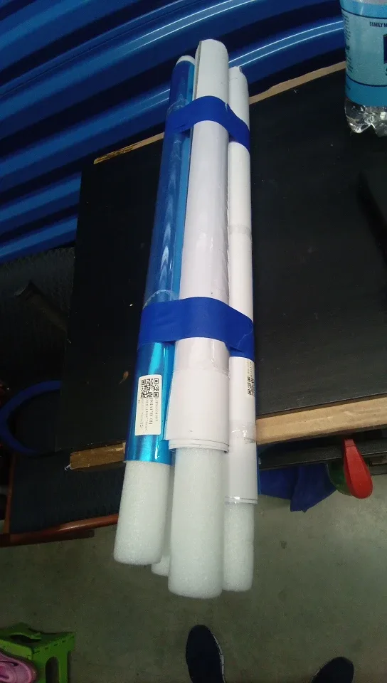 4pc Blue reflective mylar Foil Rolls thumbnail