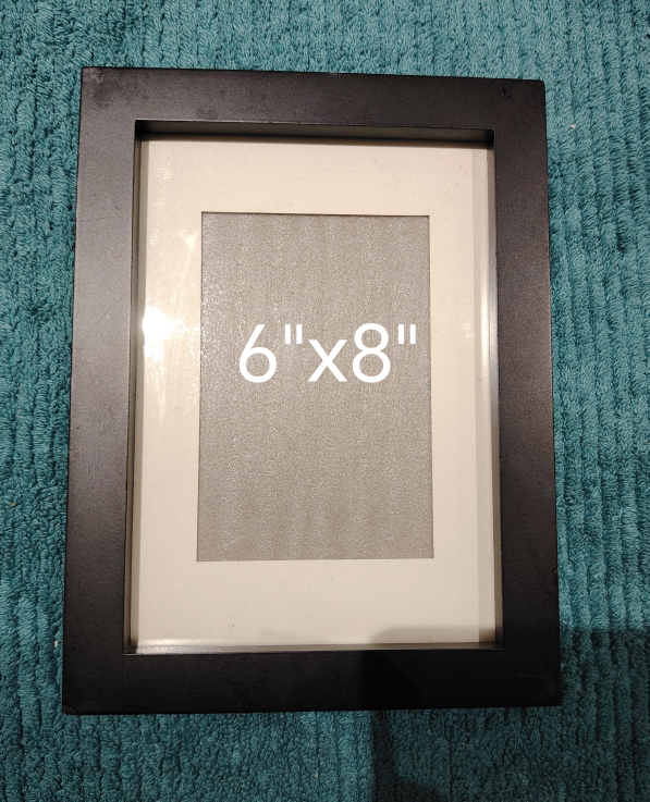 6"x8" Black Picture Frame
