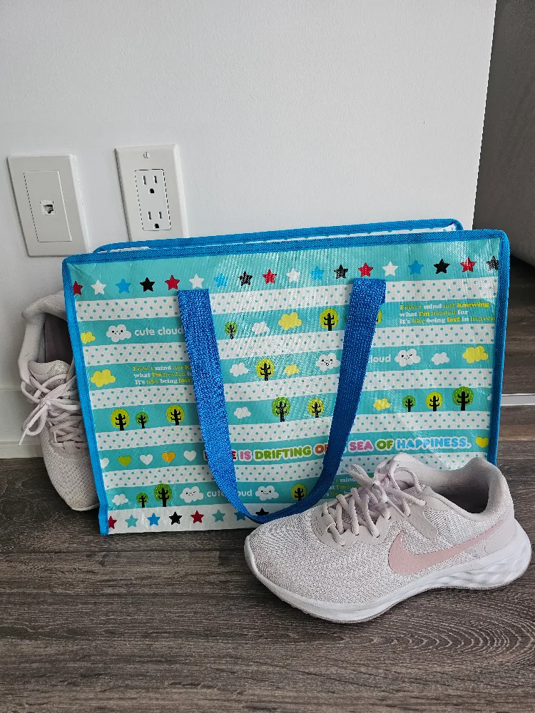 (NEW)Cute Blue Tote Bag image indicator(4)