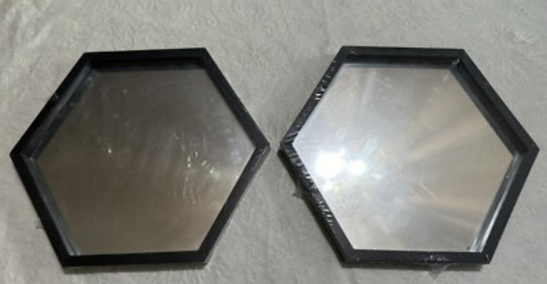 Hexagon Wall Mirror - Set of 2