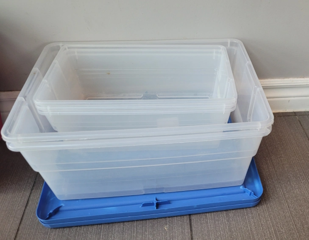Sterilite Storage Boxes with Lids- last pick up dt.Aug.19 - photo 3