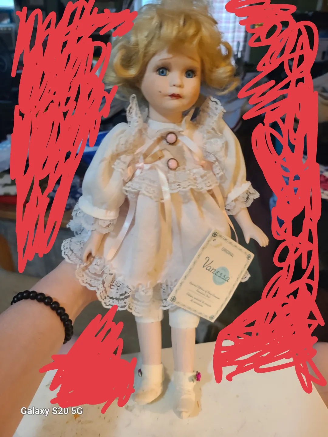 Vanessa Porcelain Doll thumbnail