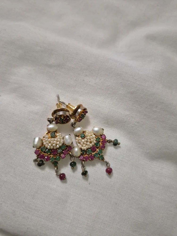 Pearl and Gemstone Earrings thumbnail