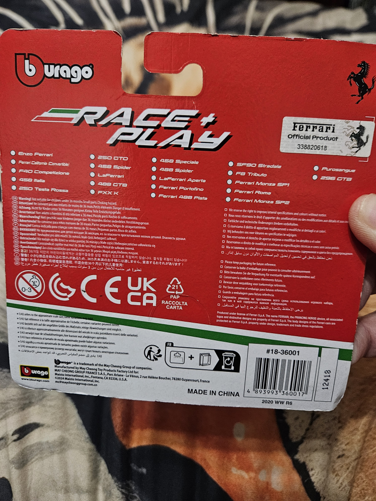 Burago Ferrari SF90 Stradale 1/43 Scale - photo 2