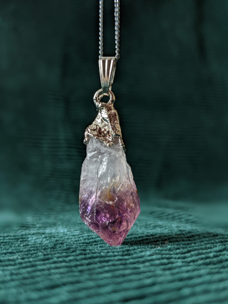 Amethyst Crystal Pendant Necklace - photo 2