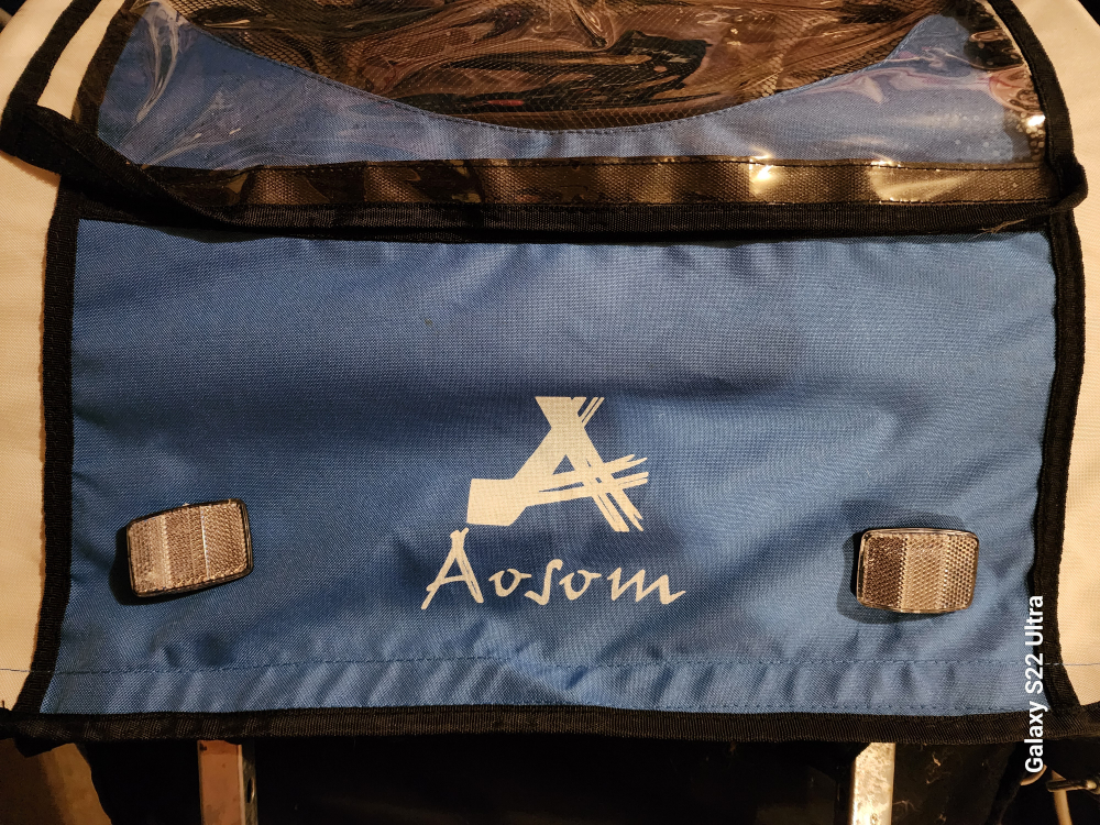 Aosom Bike Trailer - Blue & White