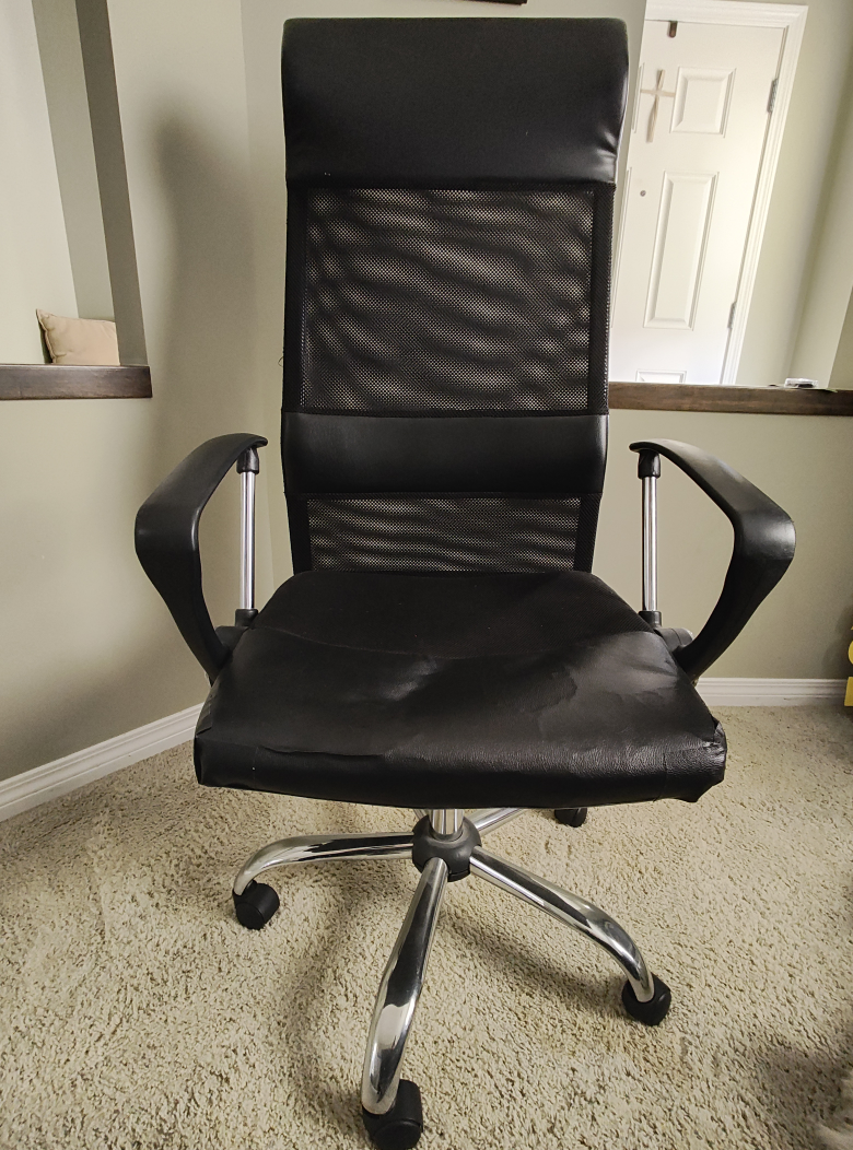 Black Office Chair - Some Wear