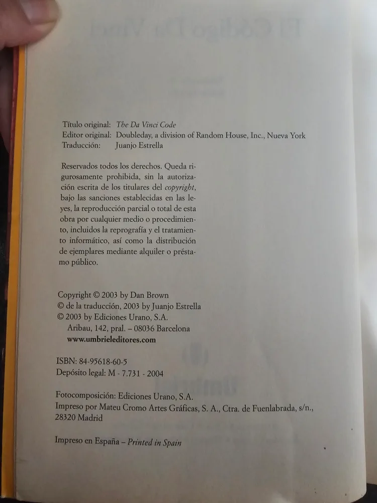 El Código Da Vinci by Dan Brown image indicator(3)