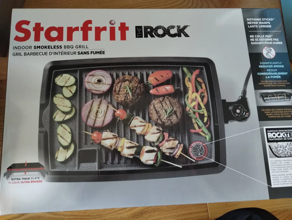 Starfrit The Rock Indoor Smokeless BBQ Grill thumbnail