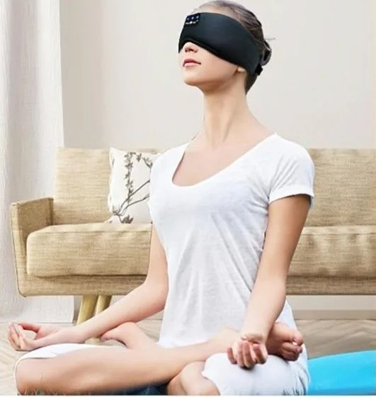 🧡 NEW Wireless Bluetooth Music Sleep Mask image indicator(7)
