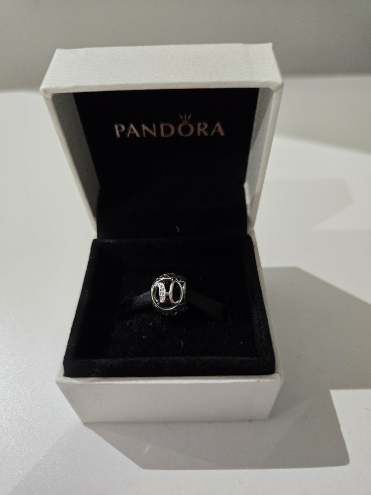 Pandora 'H' letter charm