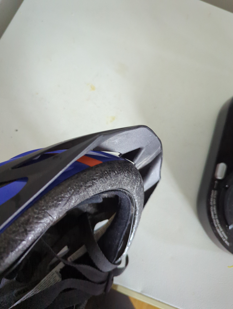 Blue and Orange Kids' adjustable size Bike Helmet