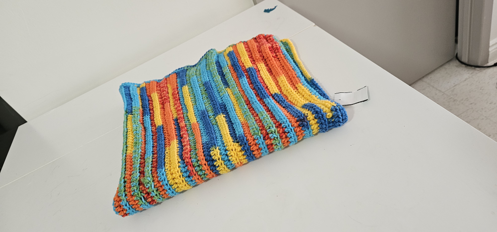 new brand Handmade Crochet Blanket - plus a 9 month girl dress - photo 3