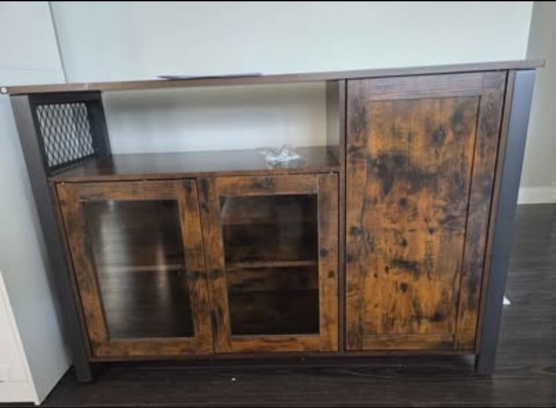Rustic Brown Buffet Sideboard, 43.3" Wide - photo 4